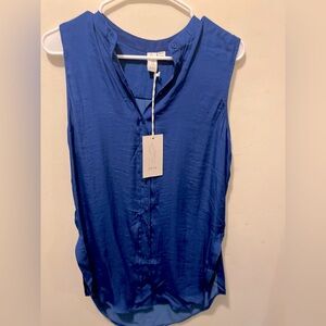 NWT Joie sleeveless thins button down‎ XS